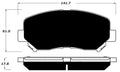 Porterfield Brake Pads for 2015 CHRYSLER 200 305mm Front Disc