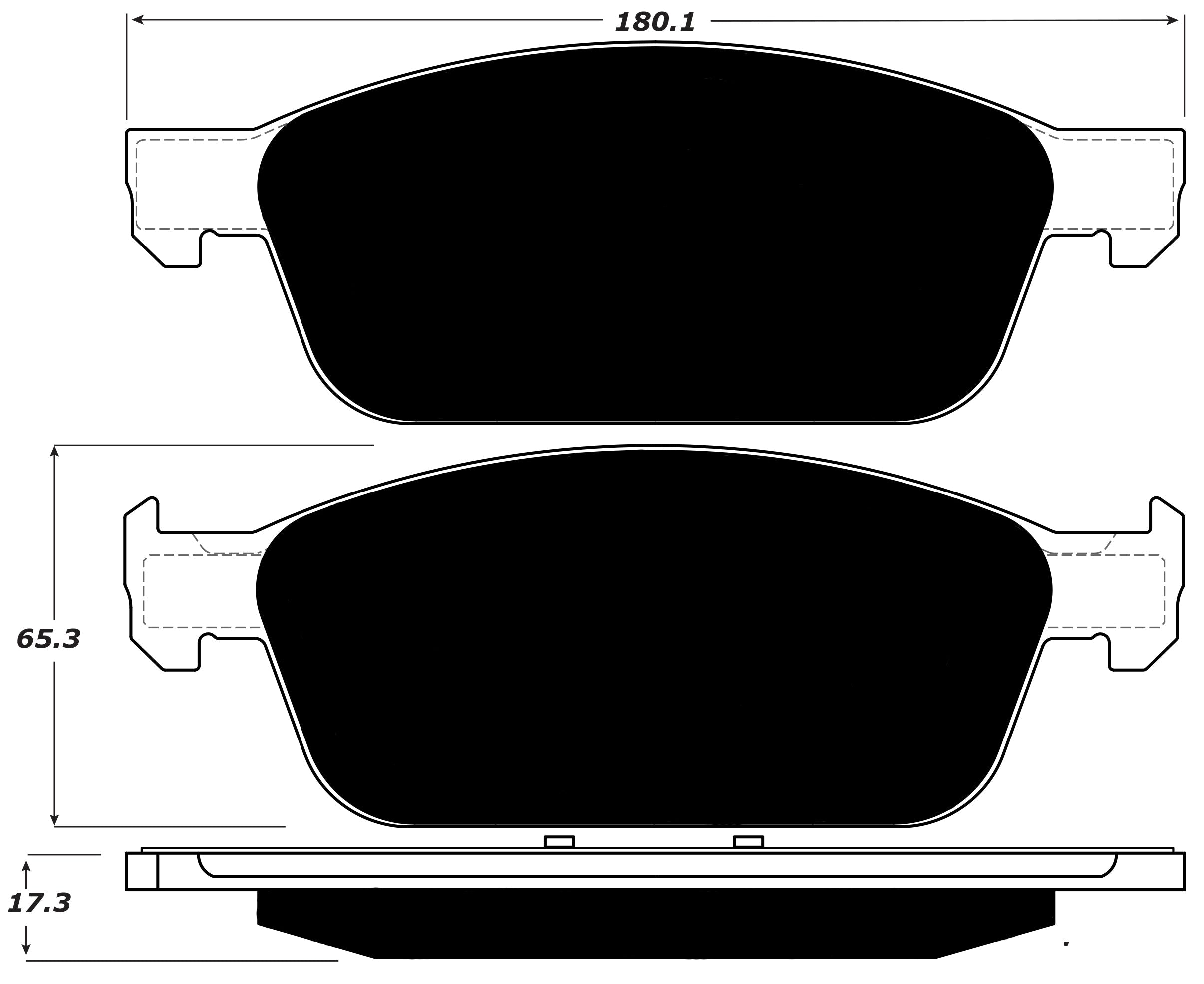 Porterfield Brake Pads for 2018 FORD ESCAPE 2.0L