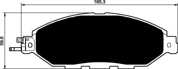 Porterfield Brake Pads for 2014 NISSAN PATHFINDER