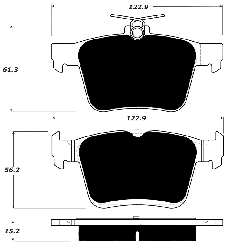 Porterfield Brake Pads for 2017 VOLKSWAGEN GOLF - w/276mm Front Discs