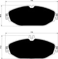 Porterfield Brake Pads for 2016 MERCEDES-BENZ C300 RWD SEDAN
