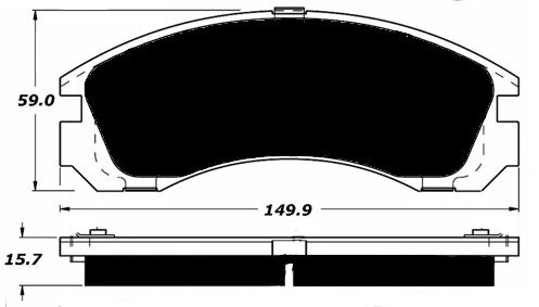 Porterfield Brake Pads for 2014 MITSUBISHI Lancer Ralliart 2.0L Turbo