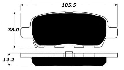 Porterfield Brake Pads for 2014 NISSAN MURANO Crosscabriolet