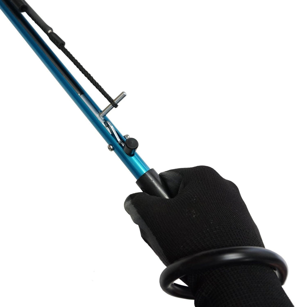 Palantic Spearfishing 104cm Blue Aluminum Safety Speargun Harpoon with Gloves
