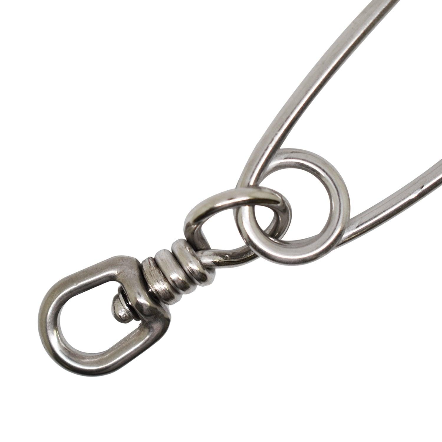 Scuba Diving Spearfishing Stainless Steel Shark Clip with Bolt 5" x 1"