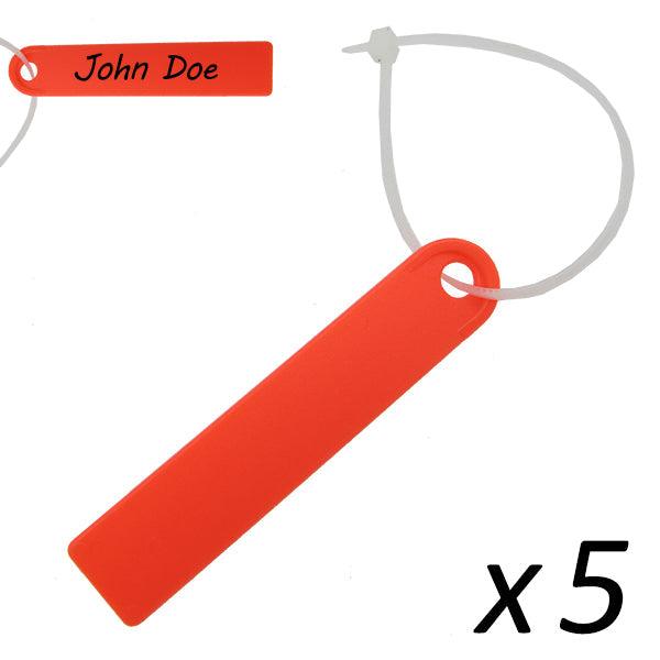 Scuba Diving Surfing Swimming Plastic Waterproof Name Tag 5pc
