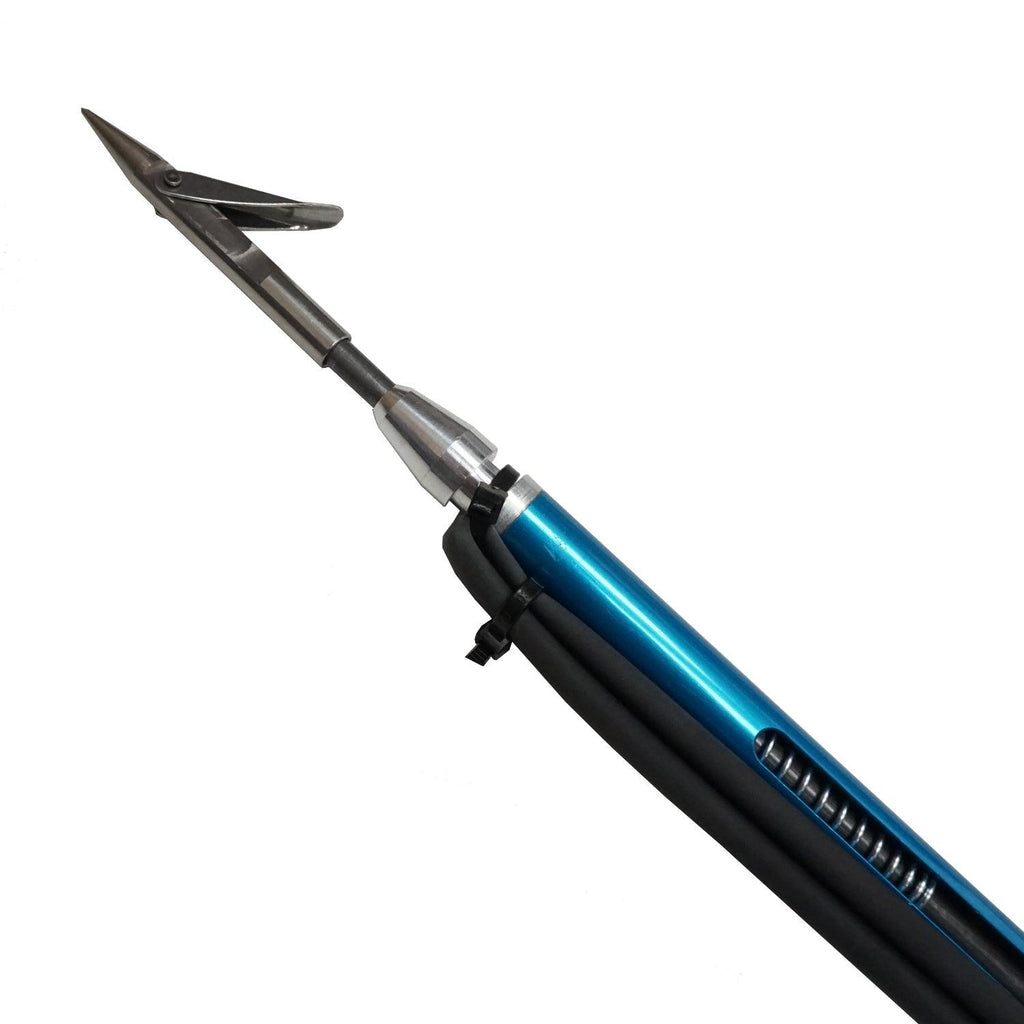 Palantic Spearfishing 104cm Blue Aluminum Safety Speargun Harpoon with Gloves