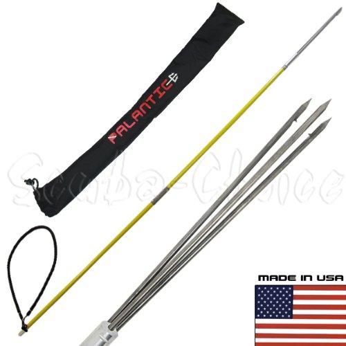 5' ft Travel Spearfishing Two-Piece Fiber Glass Pole Spear 3 Prong Paralyzer Bag