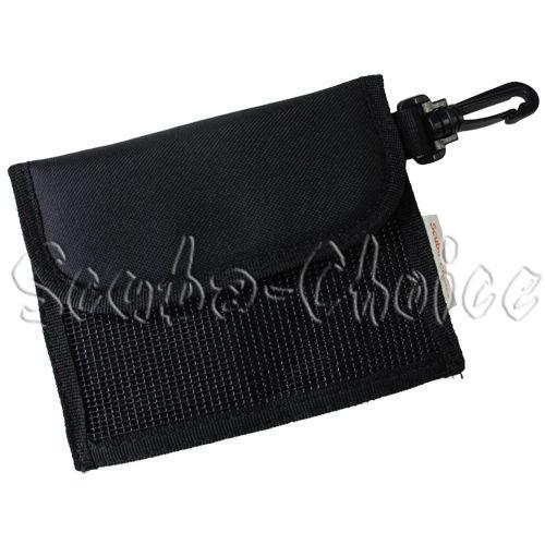 Scuba Diving 6" x 5" BCD Padded Weight Pocket Accessories Pouch w/ Clip