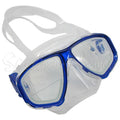 Palantic M36 Translucent Blue/Clear Silicone RX Farsighted Gauge Reader Lenses Dive/Snorkeling Mask