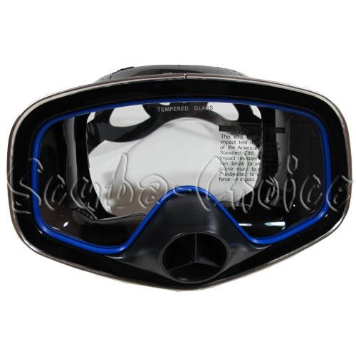 Scuba Diving Classic Free Dive One-Window Silicone Purged Mask