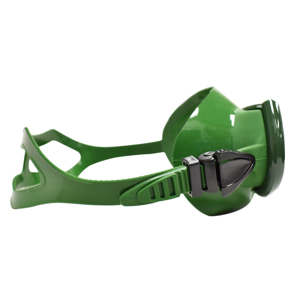 Scuba Diving Spearfishing Free Dive Low Volume Green Silicone Mask