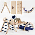Apollo 4in1 Climbing Set: Pikler Triangle, Arch, Slide Board, and Cushion for Little Toddlers Astronauts (1–3 Years)