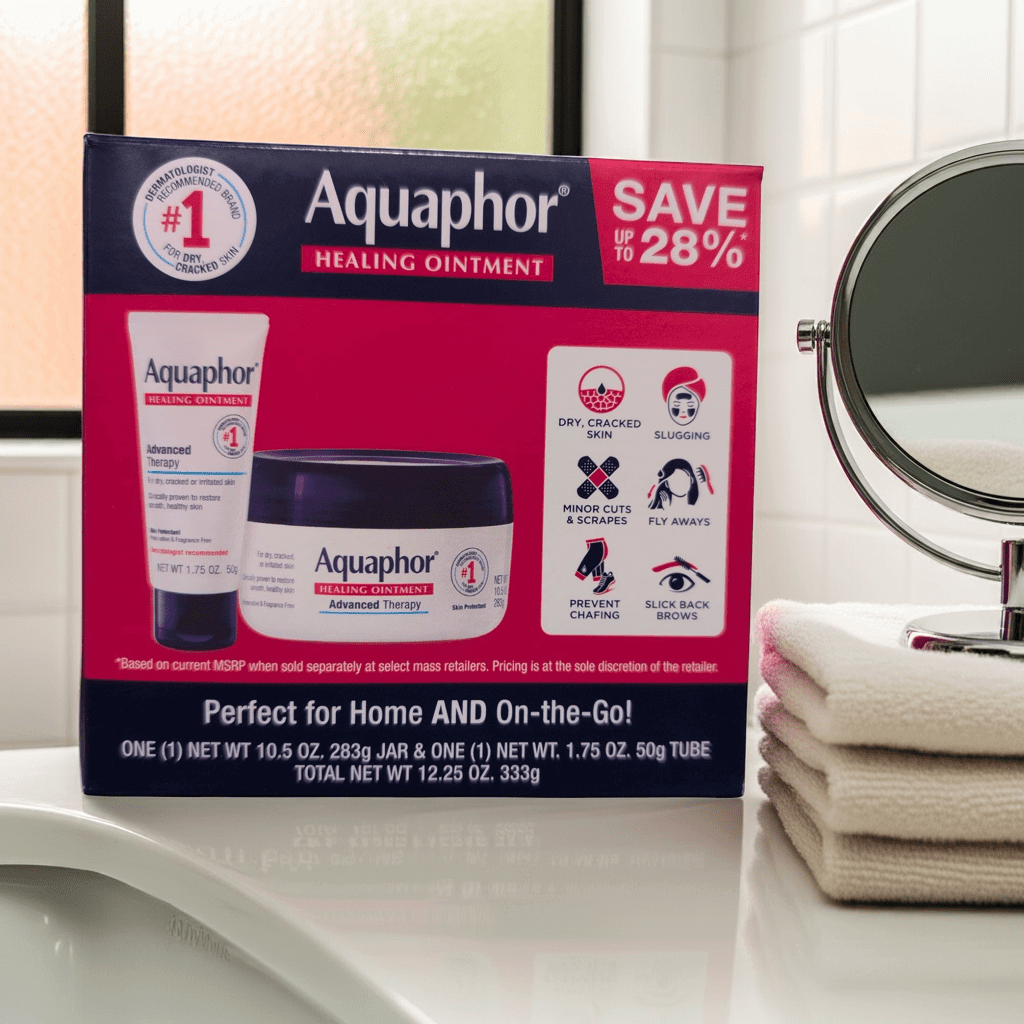 Aquaphor Advanced Therapy Healing Ointment – 2 - Pack Bundle - PhishStones Products