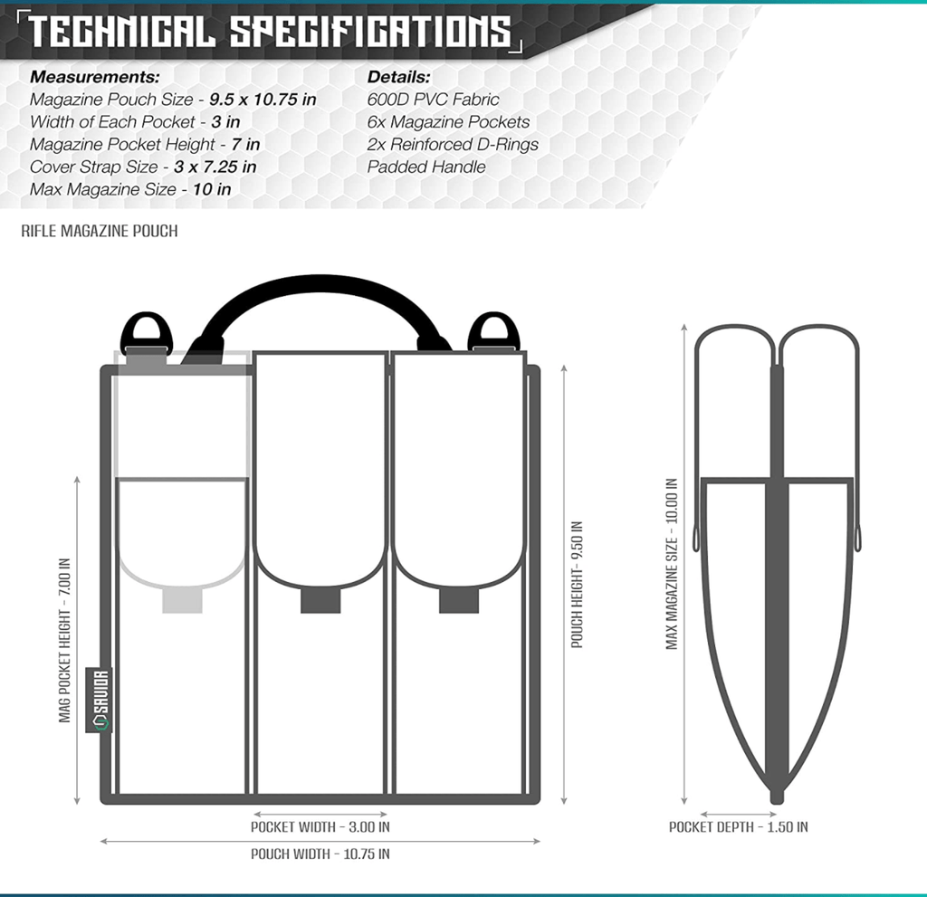 AR - 15 Magazine Carrying Case - PhishStones Products