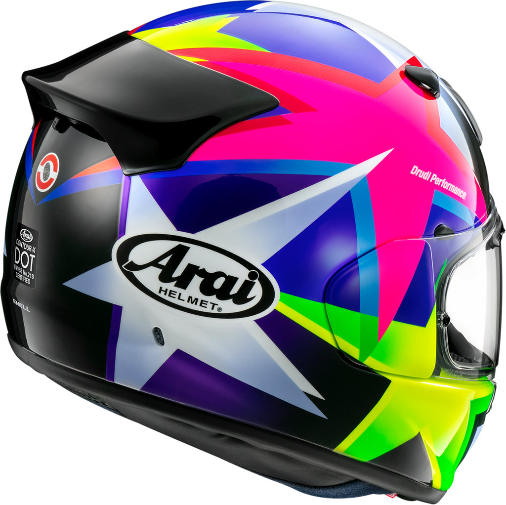 ARAI HELMETS, ARAI Helmets Contour-X Star Helmet - Small (Part 0101-18580) with Advanced Aerodynamics and Ventilation