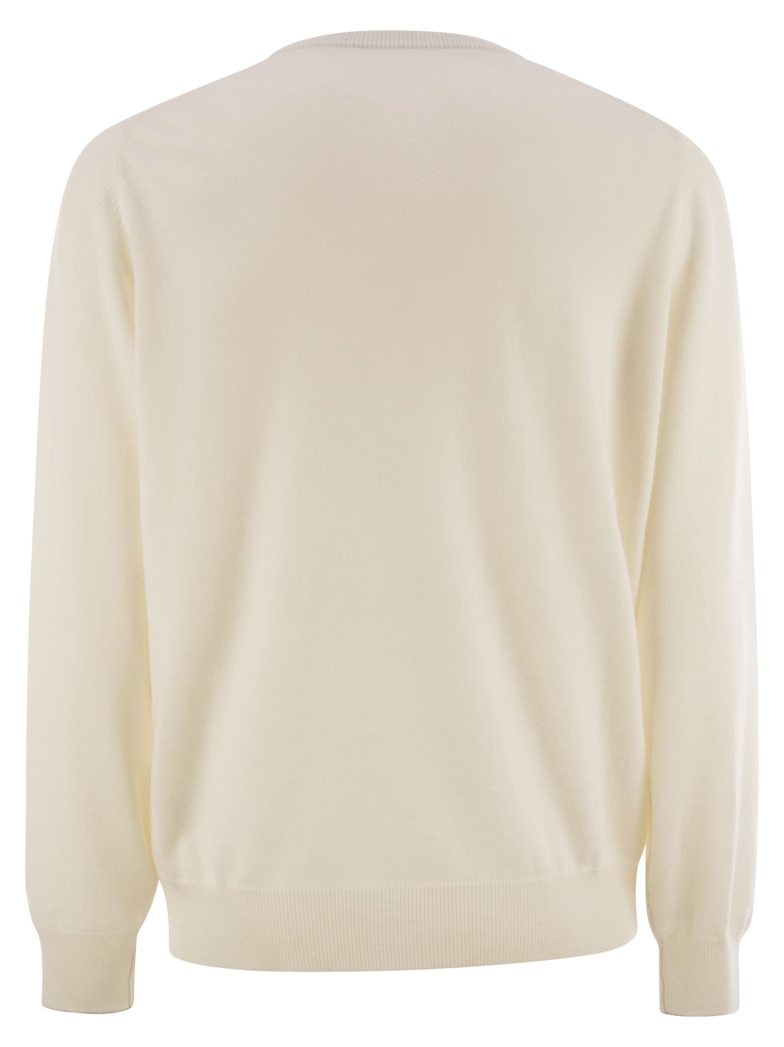 Brunello Cucinelli Men Pure Cashmere Crew-Neck Sweater