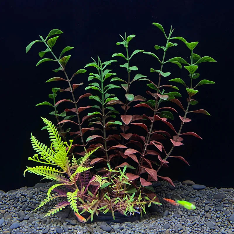 Artificial Aquarium Plants — Plastic Underwater Decorations for Fish Tanks, Realistic Aquarium Decor - PhishStones Products