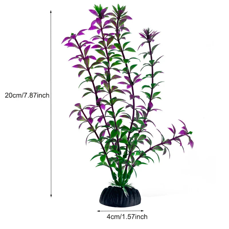 Artificial Aquarium Plants — Plastic Underwater Decorations for Fish Tanks, Realistic Aquarium Decor - PhishStones Products