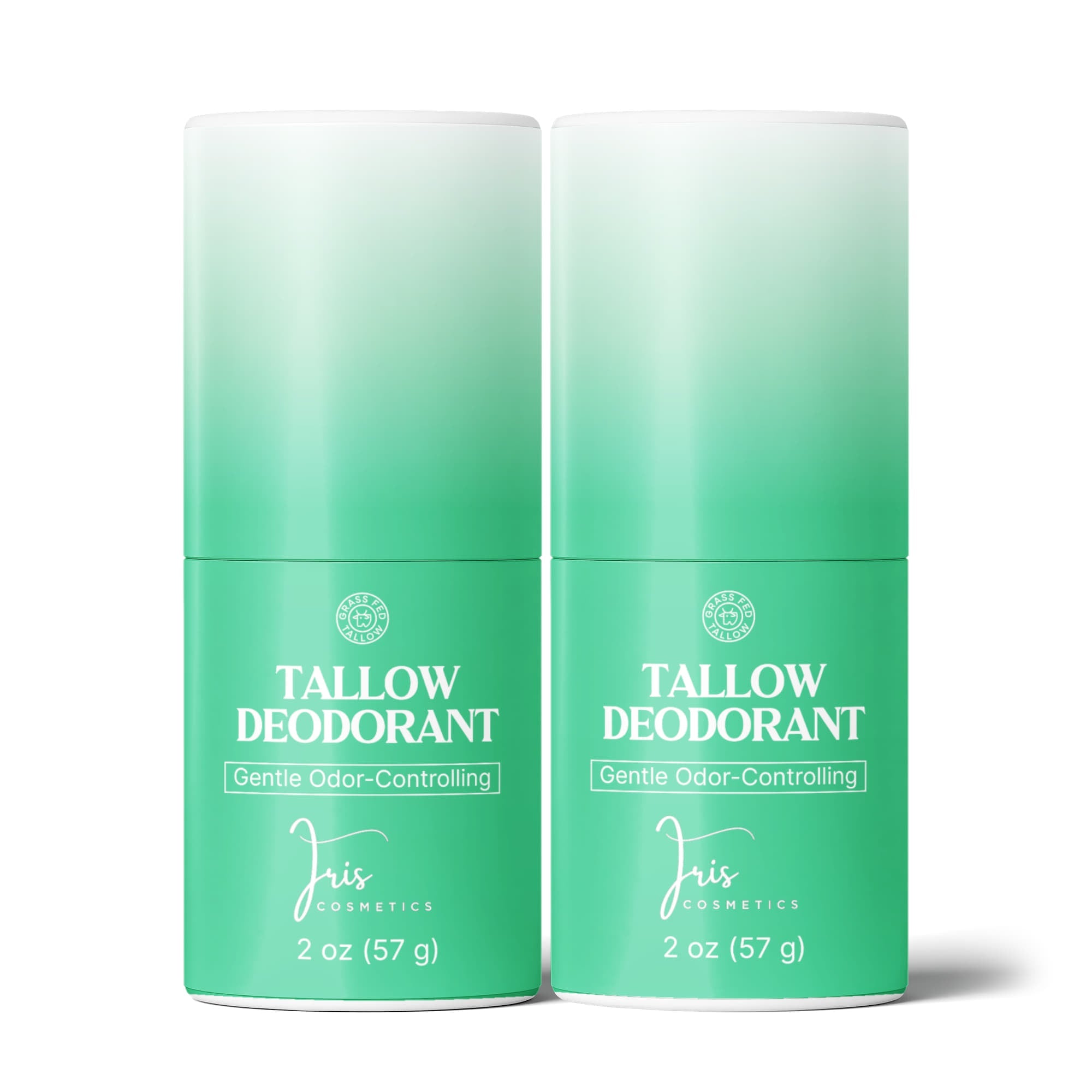 Iris Cosmetics 2 Pack Natural Tallow Deodorant Stick