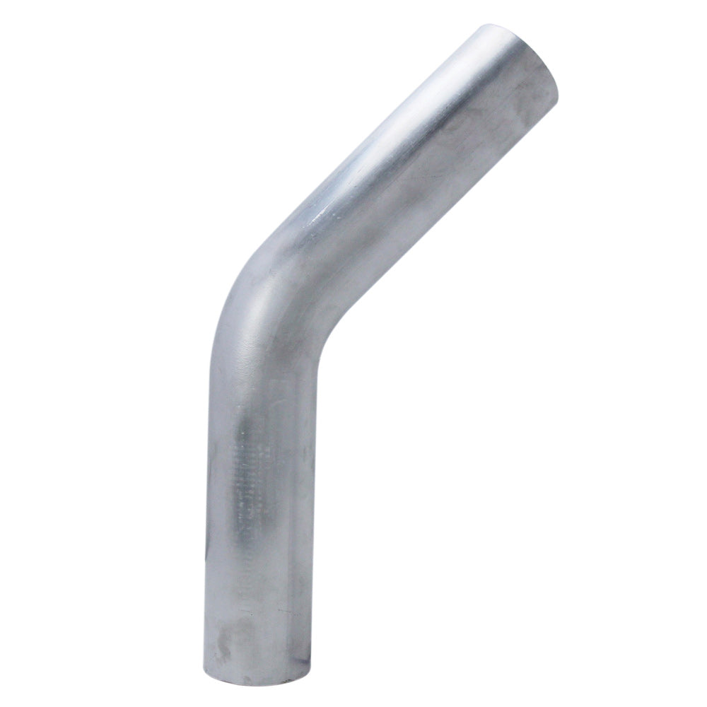 HPS Performance Products HPS 45 Degree Bend 6061 Aluminum Elbow Pipe Tubing, Mandrel Bent, Mill Finish