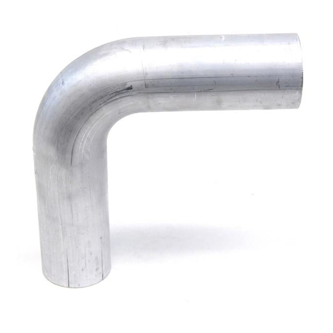 HPS Performance Products HPS 2-1/4" OD 90 Degree Bend 6061 Aluminum Elbow Pipe Tubing 16 Gauge, Mandrel Bent, Mill Finish