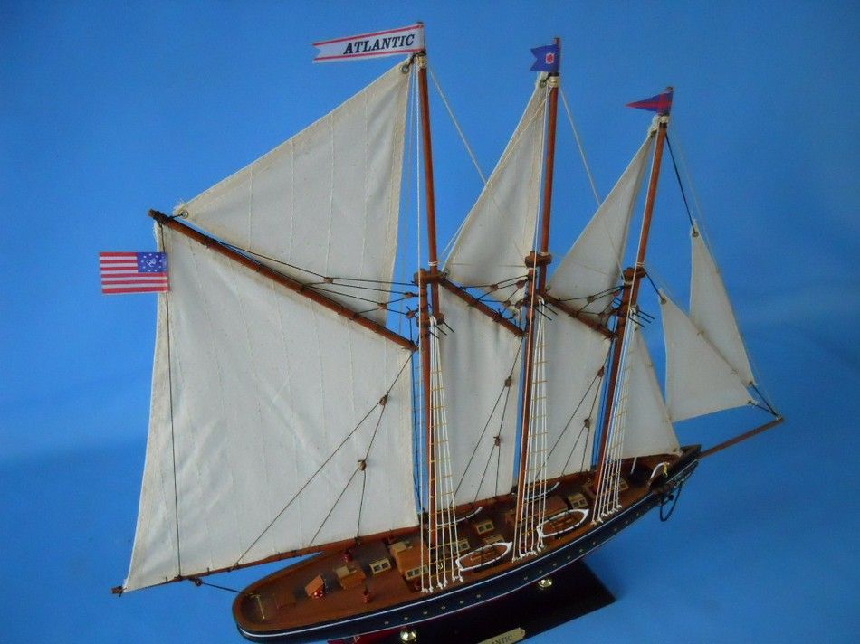 Wooden Atlantic Limited Model Sailboat 25""