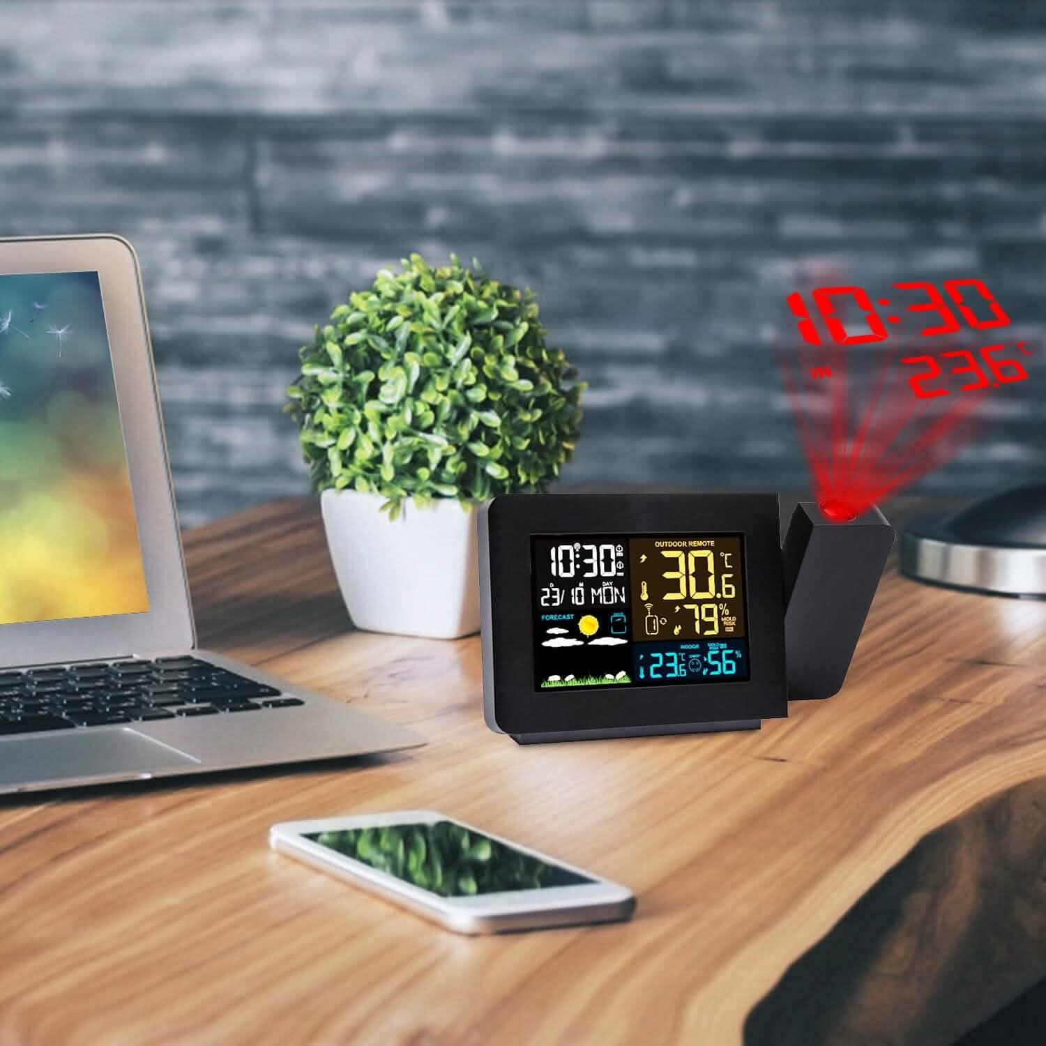 Atomic Projection Alarm Clock - PhishStones Products