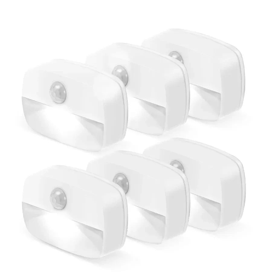 Auto On/Off LED PIR Motion Sensor Night Light – Under - Cabinet, Closet, Cupboard & Stair Lighting - PhishStones Products