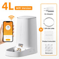 Automatic WiFi Pet Feeder 4L – Smart Kibble Dispenser for Cats & Small Dogs, App - Controlled Portion Timer & Remote - PhishStones Products