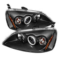 SPYDER Honda Civic 01-03 2/4DR Projector (Do Not Fit SI Model)- CCFL Halo Blk PRO-YD-HC01-CCFL-BK 5029775