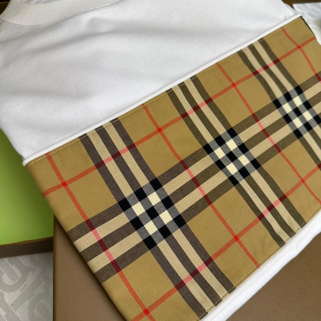 Burberry T-Shirt Without Collar 'White & Beige'