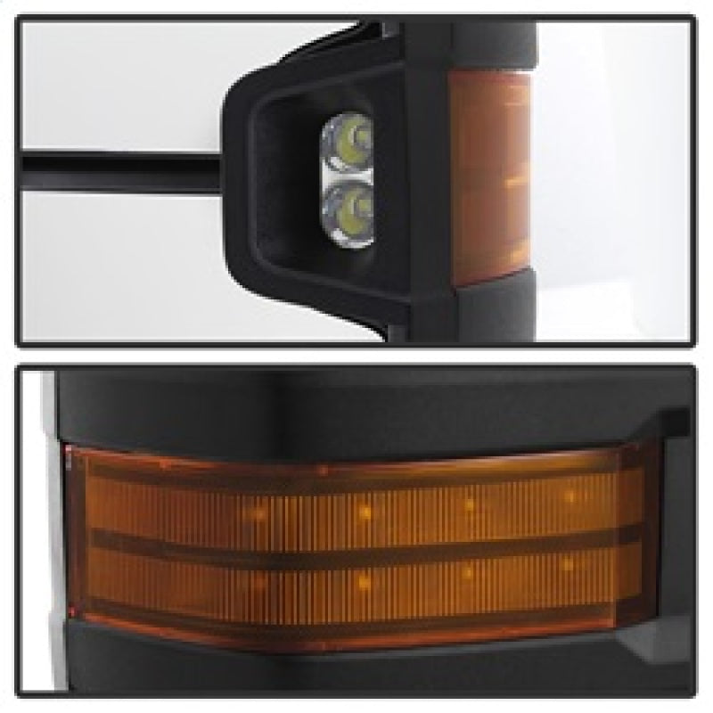 SPYDER xTune Chevy Silverado 03-06 Heated Amber Signal Telescoping Mirrors Chrome MIR-CS03S-G3C-PWH-AM-SET 9936753