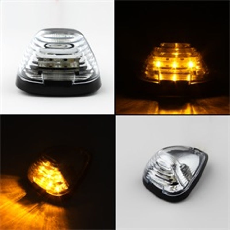 SPYDER Xtune Ford Super Duty F250-F550 99-15 Amber LED Cab Roof Lights Clear ACC-LED-FDSD99-CR-C 9924583
