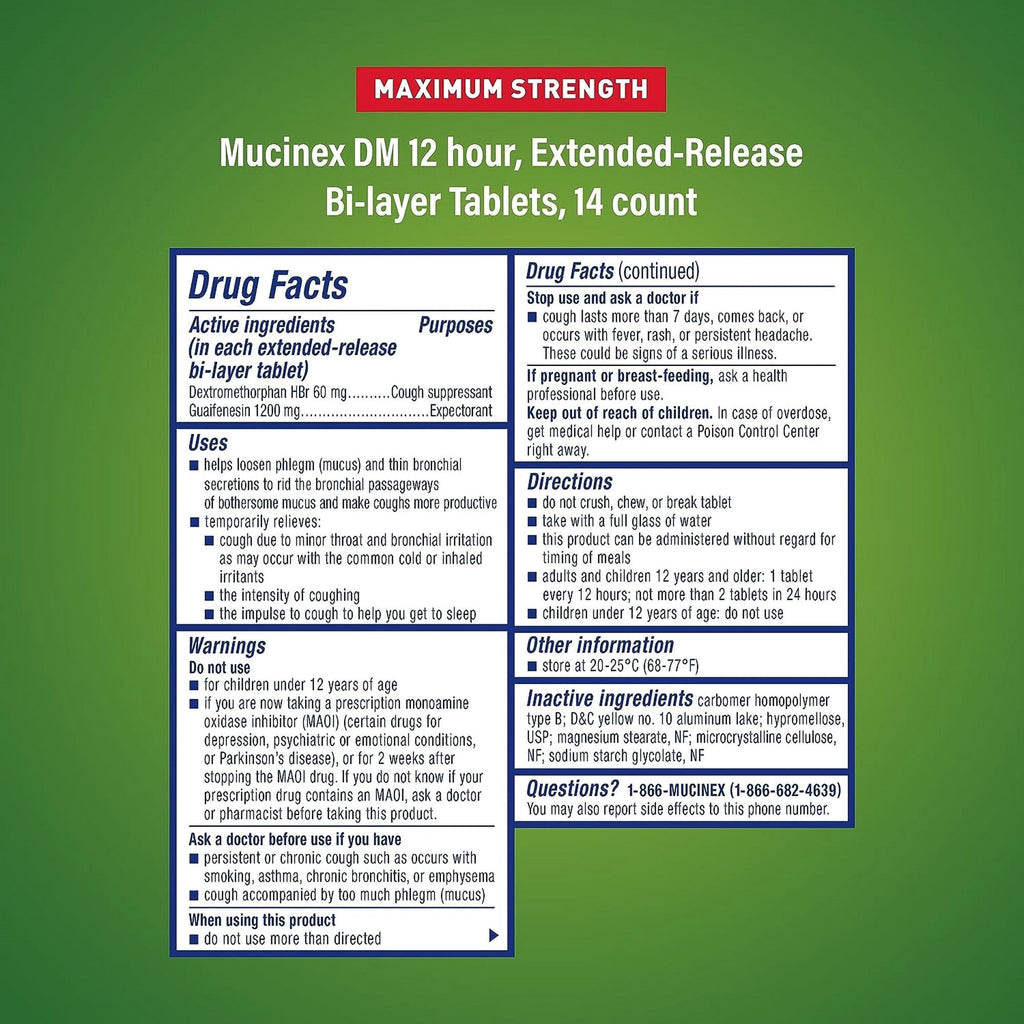 Mucinex® DM Cold and Cough Relief 63824007235