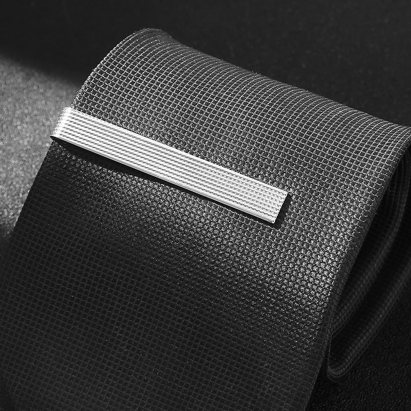 Fashionable One-word Tie Clip Solid Color Simple Elegant Everyday Fashion Bridegroom Tie Decoration
