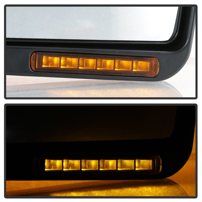 SPYDER xTune 04-06 Ford F-150 Heated Amber Seq LED Signal OEM Pwr Mirrors (Pair) (MIR-03FF04-G2-PW-RAM-SET) 9943164