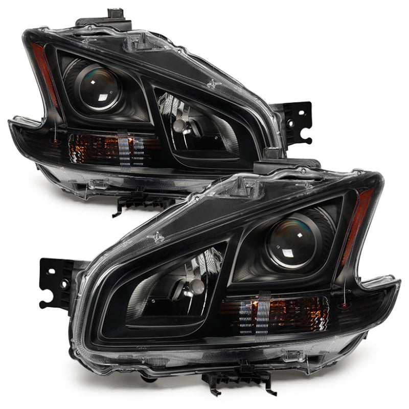 SPYDER xTune 09-14 Nissan Maxima Halogen ONLY (No HID) OEM Style Headlights - Black HD-JH-NM09-AM-BK 9035494
