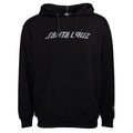 Santa Cruz Strip Chenille Pullover Hooded Mens Sweatshirt - Black