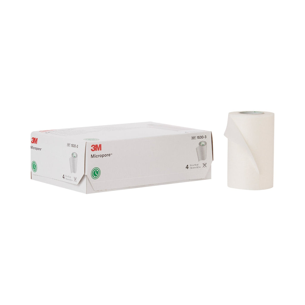 3M™ Micropore™ Paper Medical Tape, 3 Inch x 10 Yard, White 1530-3
