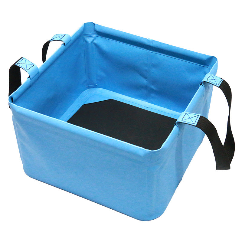 Square Fishing Bucket Folding Outdoor Waterproof