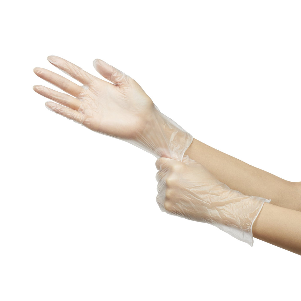 McKesson Confiderm® Vinyl Exam Glove, Extra Large, Clear 14-170