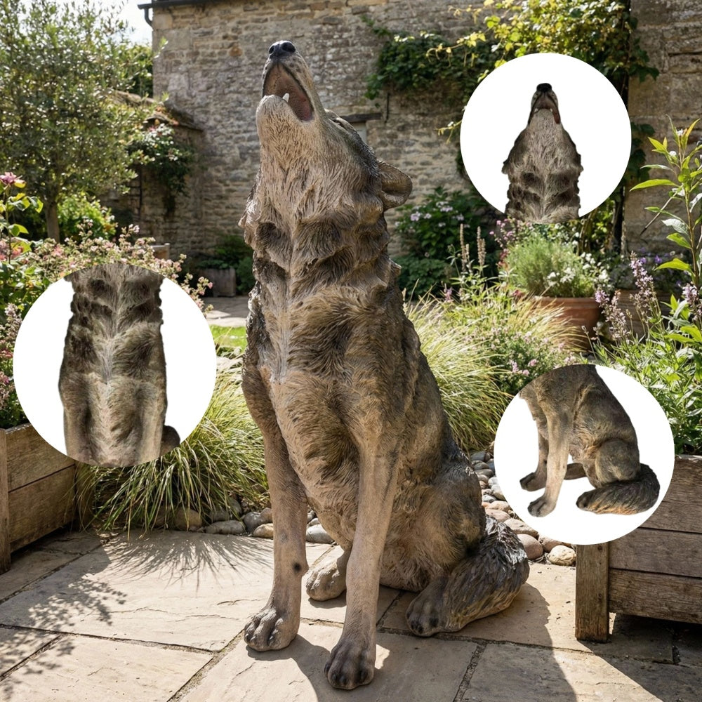 Realistic Wildlife Garden Statues | Hand-Painted Weatherproof Resin Outdoor Sculptures — 6 Designs