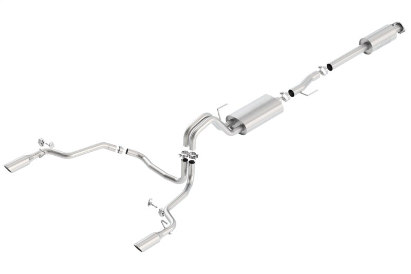 Borla 15-16 Ford F-150 3.5L EcoBoost Ext. Cab Std. Bed Catback Exhaust S-Type Single Split Rear Exit 140615