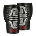 AlphaRex 17-19 Ford F250 Super Duty PRO-Series LED Tail Lights Jet Black (w/o Blind Spot Sensor) 657010 *Discontinued