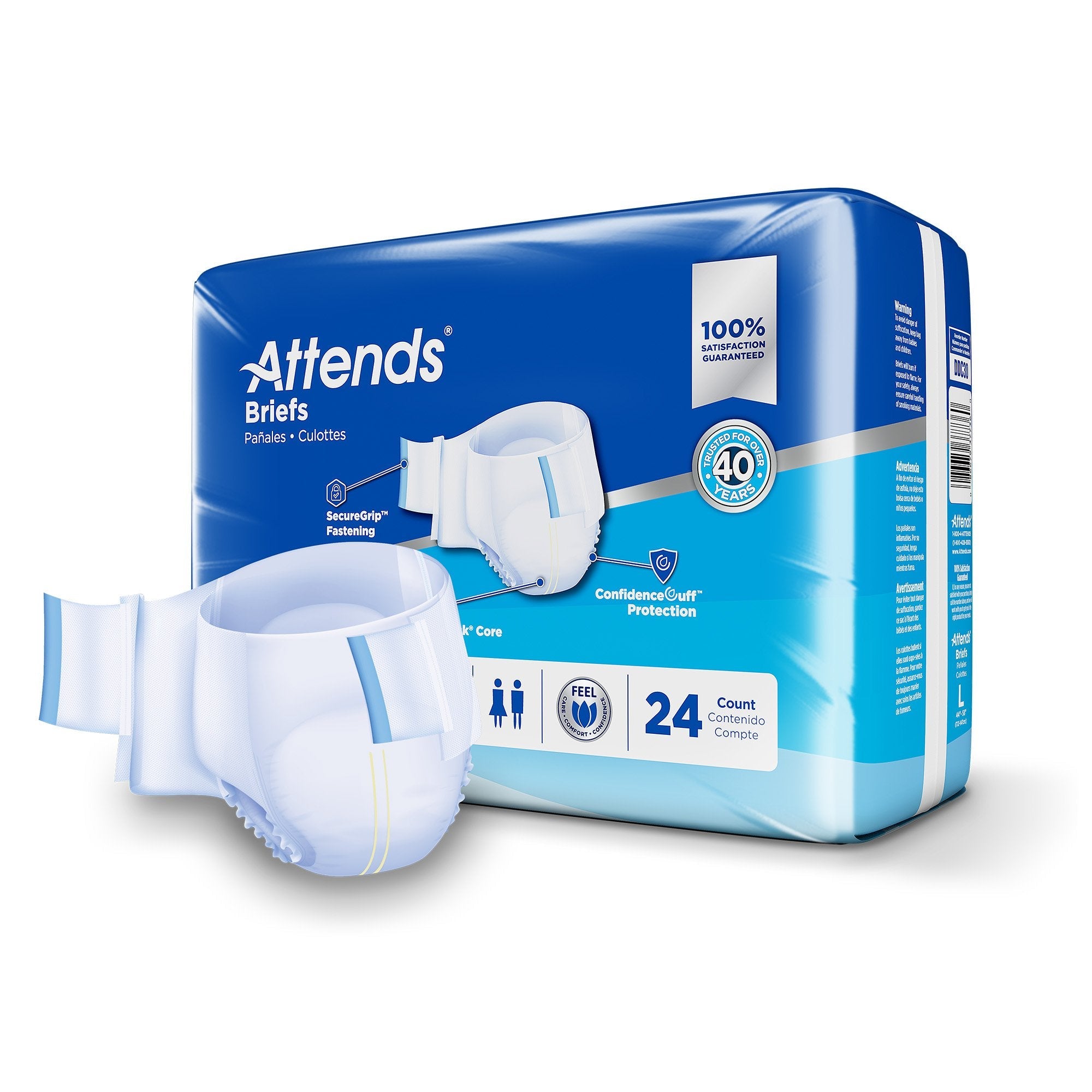 Attends® Advanced Briefs, Large DDC30