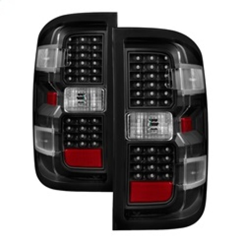 SPYDER xTune Chevy 1500 14-16 / Silverado 2500HD/3500HD LED Tail Lights - Black ALT-JH-CS14-LED-BK 9036545