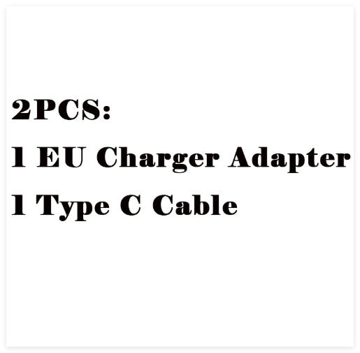 Black Fast Charging Cable Charger Adapter