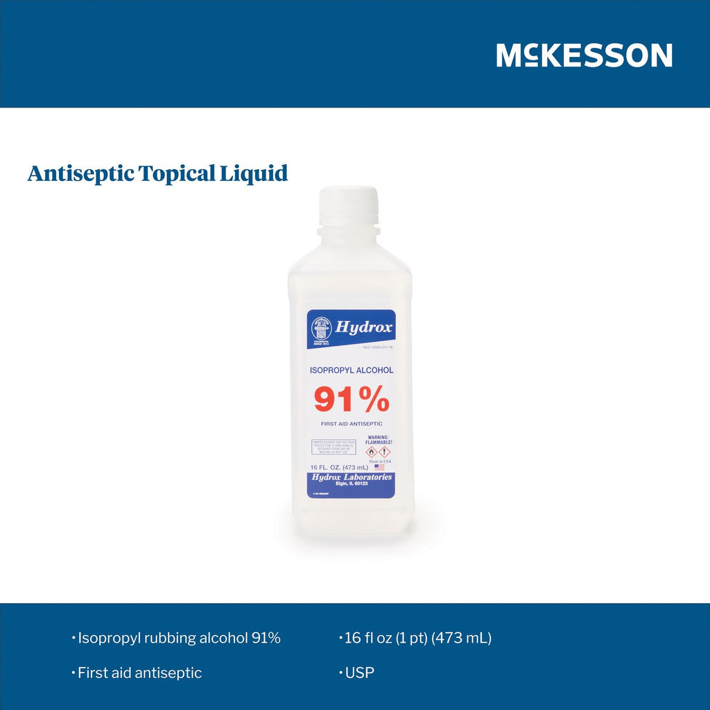 Hydrox Isopropyl Alcohol Antiseptic, 16 oz. Bottle D0042