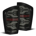 AlphaRex 16-21 Toyota TacomaLUXX LED Taillights Blk w/Activ Light/Seq Signal 680090 *Discontinued